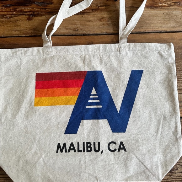 Aviator Nation Bags Aviator Nation Malibu Ca Canvas Logo Large Tote